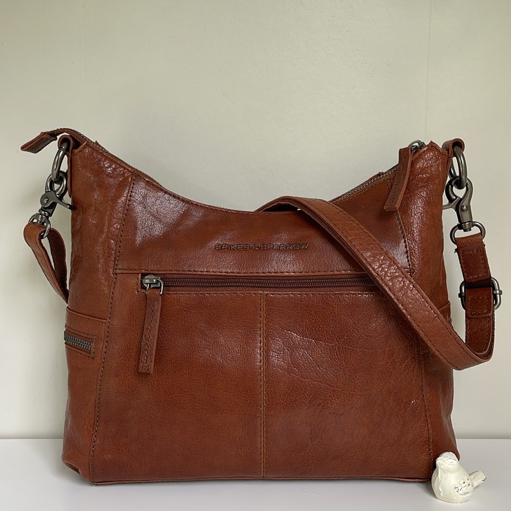 SPIKES & SPARROW TORONTO Genuine Leather Shoulder Crossbody Bag